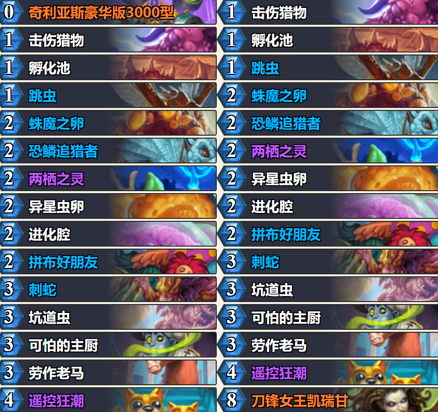 炉石传说标准快攻蛋猎卡组怎么搭配 炉石传说标准快攻蛋猎推荐4月