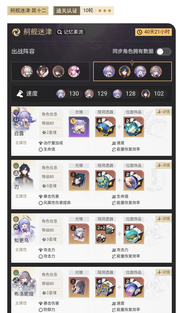 《崩坏星穹铁道》混沌回忆舸舰迷津其十二配队攻略4