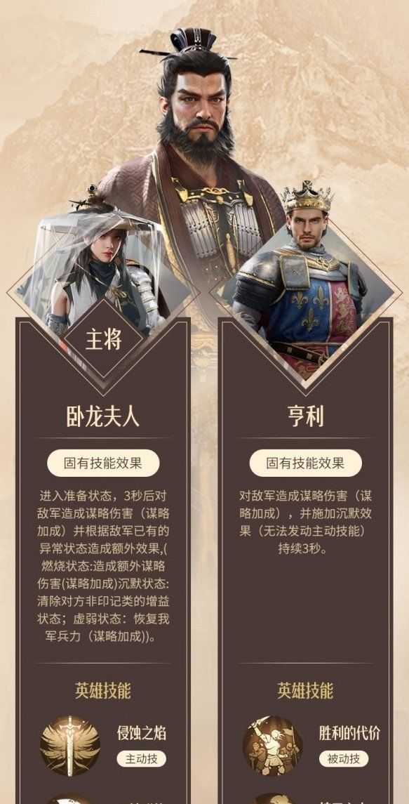 《重返帝国》乱世枭雄技能阵容搭配攻略