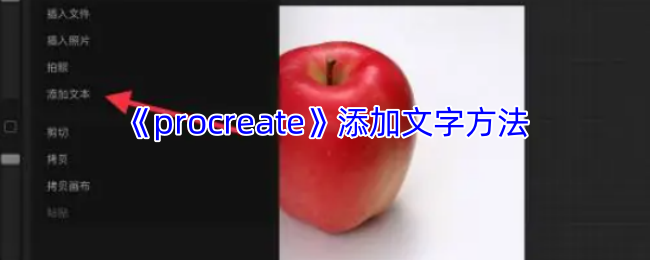 《procreate》添加文字方法