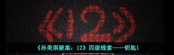 《孙美琪疑案：12》四级线索——钥匙1