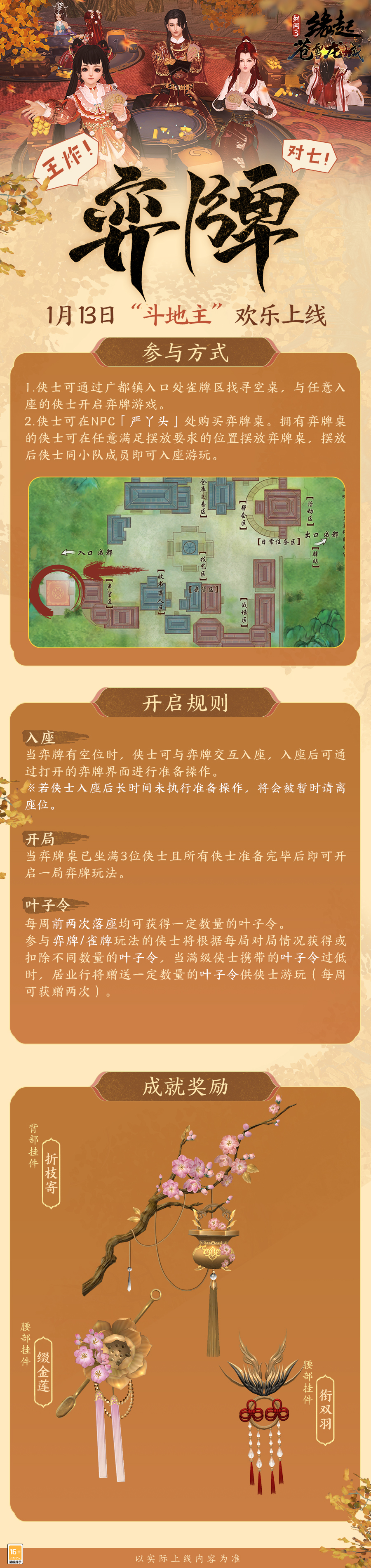 《剑网3缘起》神秘阵法助力勇闯秘境 弈牌“王炸”闹新春