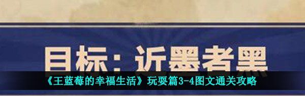《王蓝莓的幸福生活》玩耍篇3-4图文通关攻略
