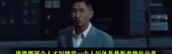 渣渣辉两个人才叫睡觉一个人叫休息GIF表情包分享