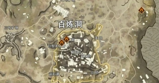 《永劫无间手游》百炼洞金堆绿堆位置