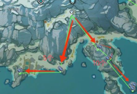 原神星银矿石50份星银矿石线路图3