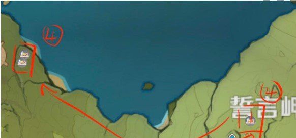 《原神》蒲公英采集线路图