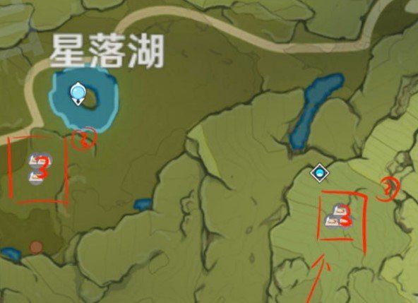 《原神》蒲公英采集线路图