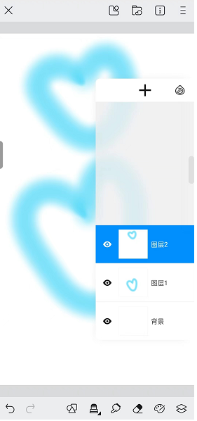 《画世界》向下合并图层方法