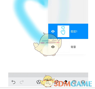 《画世界》向下合并图层方法