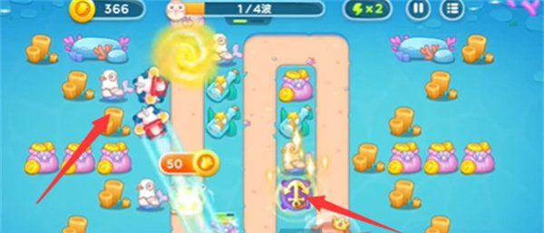 《保卫萝卜4》海的闺女第33关通关攻略