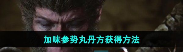 《黑神话悟空》加味参势丸丹方获得方法