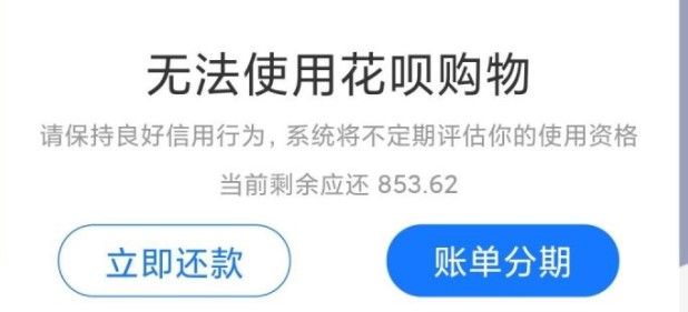 无法使用花呗购物原因分析