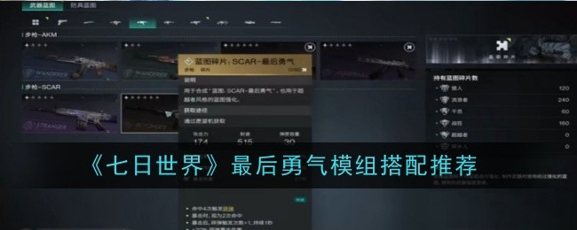 七日世界最后勇气模组怎么搭配-搭配推荐
