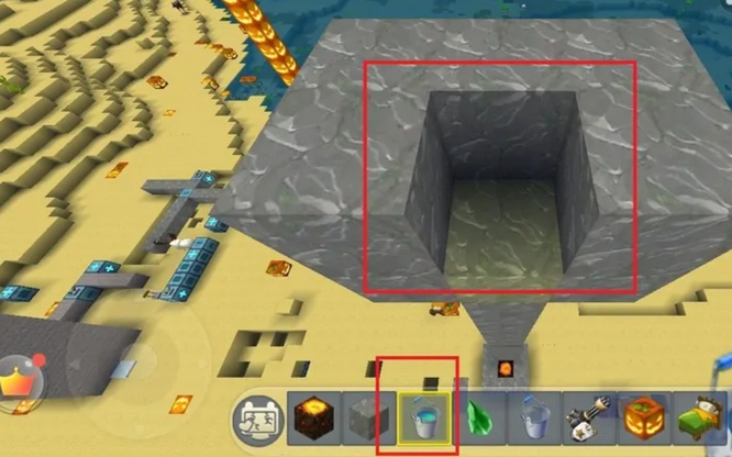 迷你世界水电梯制作教程6