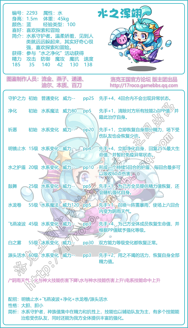 洛克王国水之泽翊性格推荐_水之泽翊什么性格好