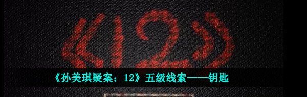 《孙美琪疑案：12》五级线索——钥匙