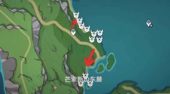 《原神》原海异种采集路线图