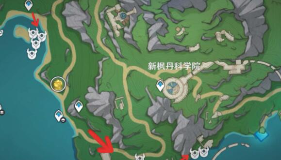 《原神》原海异种采集路线图