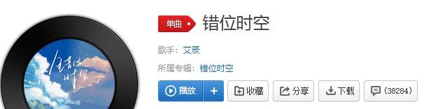 《抖音》错位时空歌曲信息介绍
