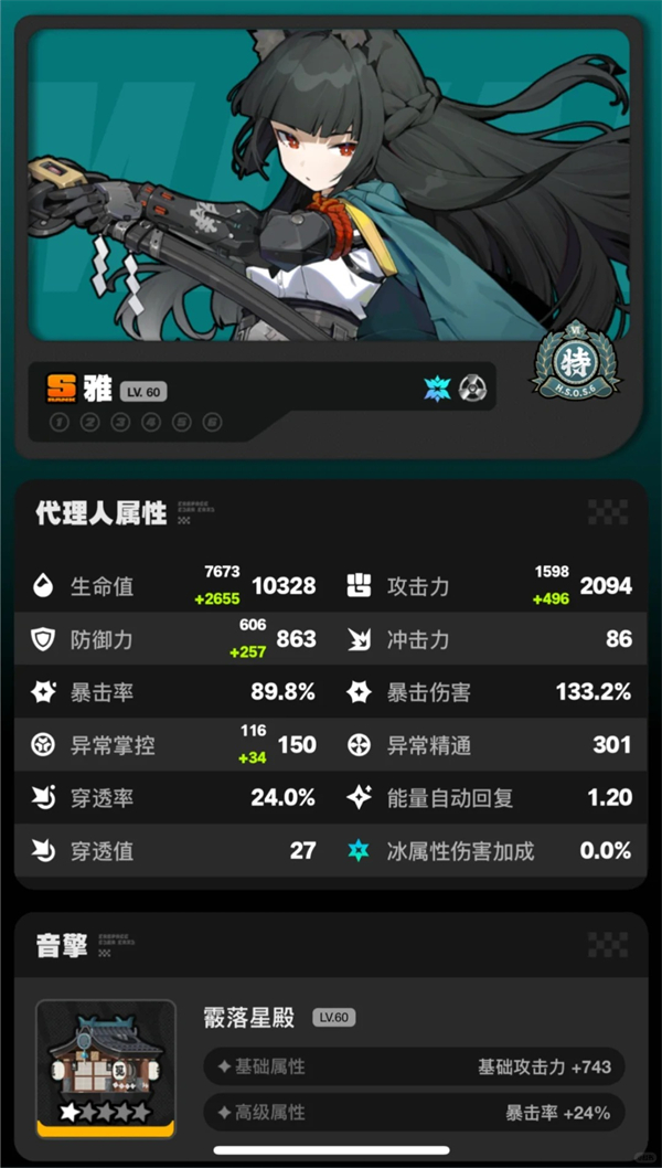 《绝区零》星见雅毕业面板要怎么样星见雅毕业面板参考3