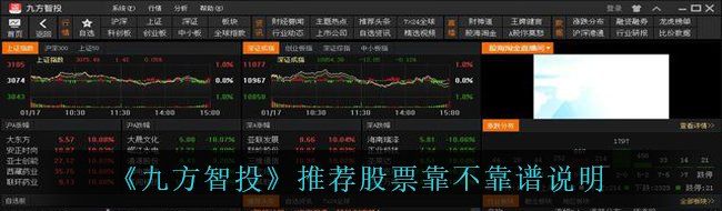 《九方智投》推荐股票靠不靠谱说明